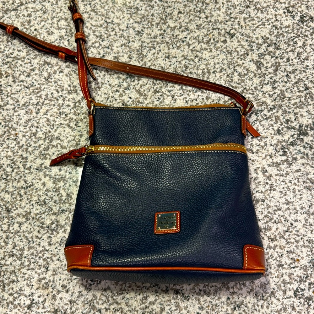 Dooney and Bourke leather crossbody, Navy